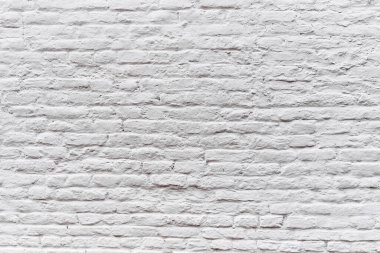  Boyanmış beyaz tuğla duvar yüzey arkaplanı 