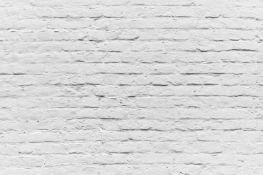  Boyanmış beyaz tuğla duvar yüzey arkaplanı 