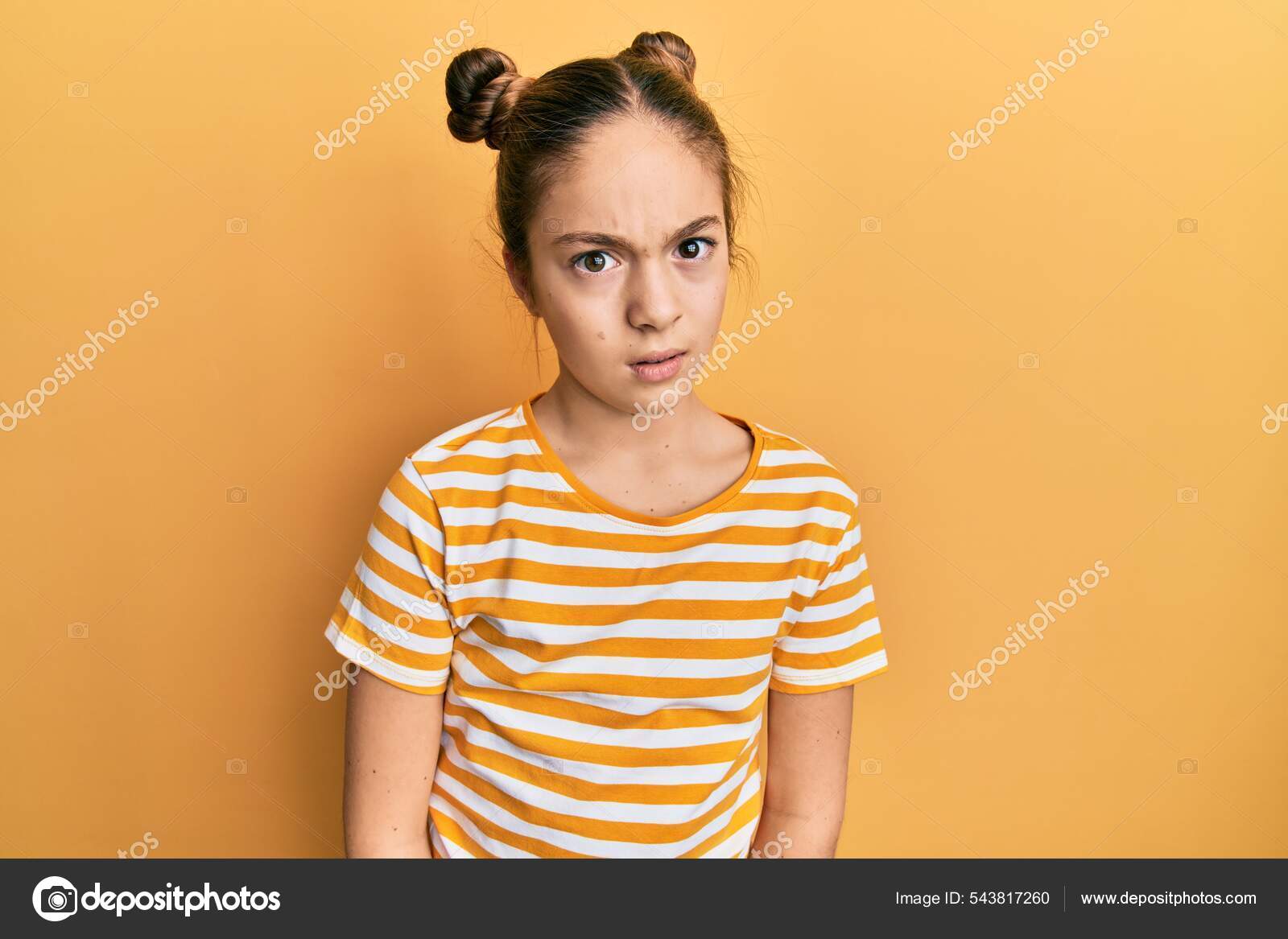 Camiseta de niña Casual amarilla