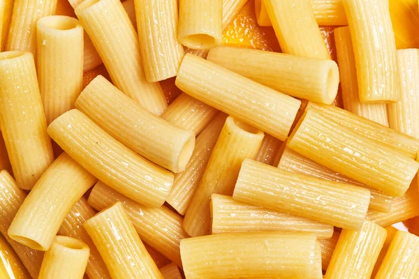 Lezzetli Talyan Rigatoni Makarna Dokusu — Stok fotoğraf