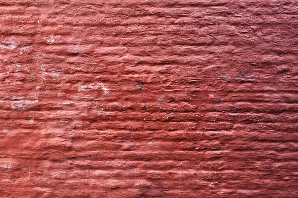 粉刷红砖墙面背景 — 图库照片