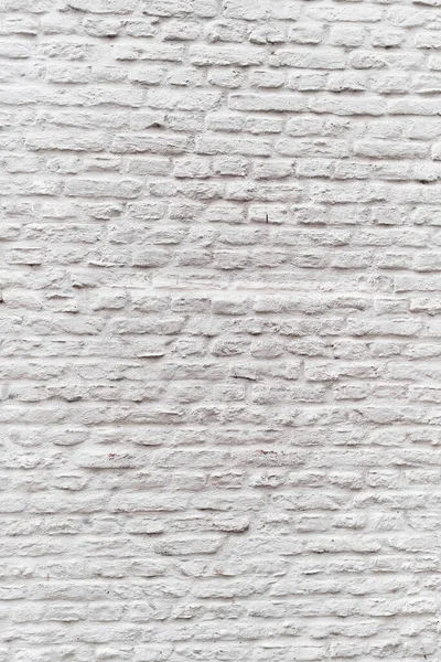 Boyanmış Beyaz Tuğla Duvar Yüzey Arkaplanı — Stok fotoğraf