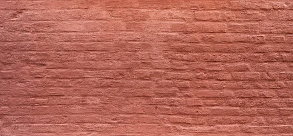 塗装赤レンガ壁表面の背景 — ストック写真