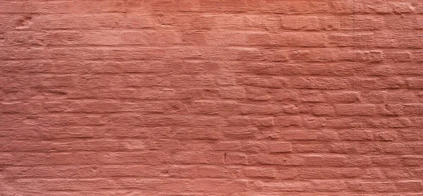 Painted Red Brick Wall Surface Background — Stock Photo, Image