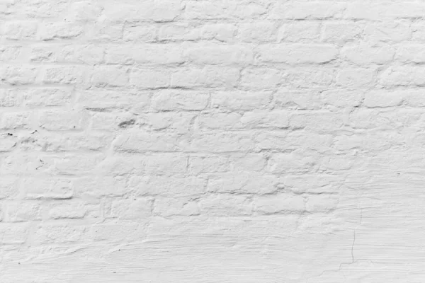 Пофарбований Білий Цегляний Фон Стіни — стокове фото