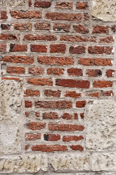 Vintage Baksteen Stenen Muur Oppervlak Achtergrond — Stockfoto