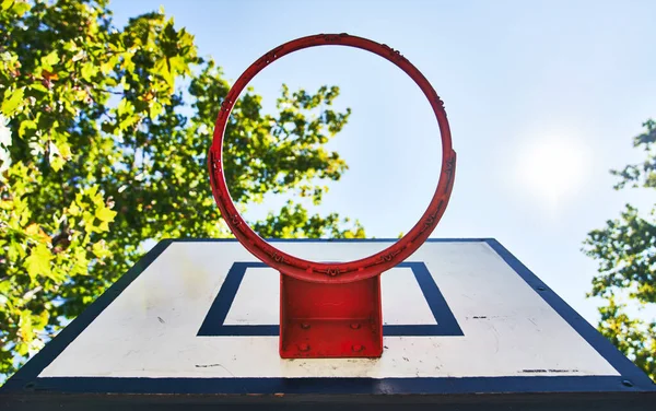 Imagem Bela Cesta Basquete — Fotografia de Stock