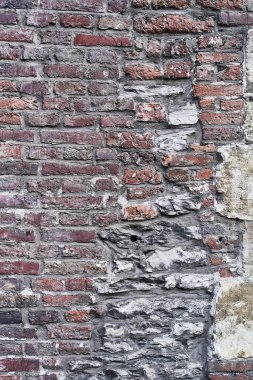  Çürümüş tuğla duvar yüzey arkaplanı 