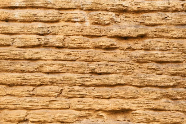 Painted Yellow Brick Wall Surface Background — Stock Photo, Image