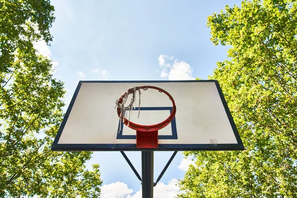 Imagem Bela Cesta Basquete — Fotografia de Stock