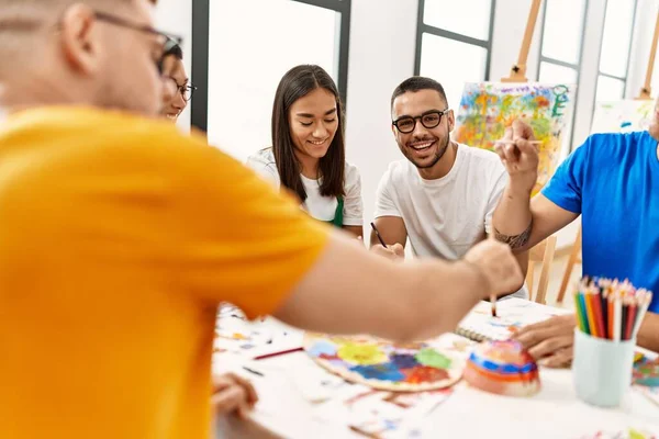 Grupo Personas Dibujando Estudio Arte —  Fotos de Stock