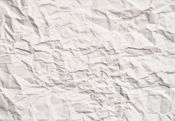 Біла Зморщена Паперова Текстура Зморшками Пошкоджений Зірваний Лист — стокове фото