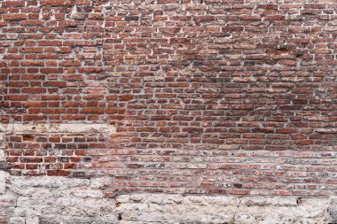  Çürümüş tuğla duvar yüzey arkaplanı 