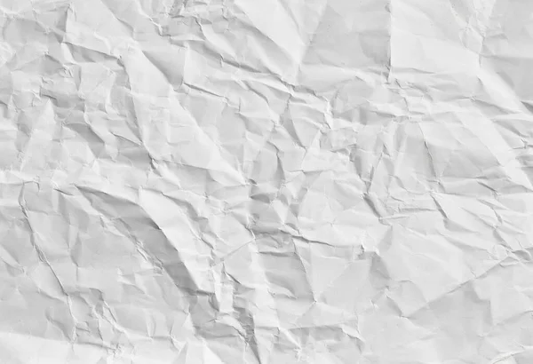 White Crumpled Paper Texture Background — Stock Photo, Image
