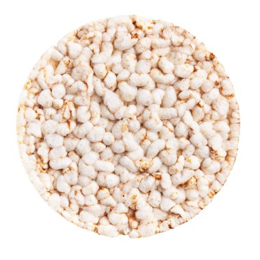  İzole edilmiş beyaz arka planda nefis bir pirinç keki.