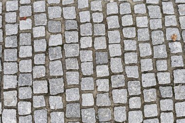 Bir çakıl taşı granit kaldırımı dokusu 