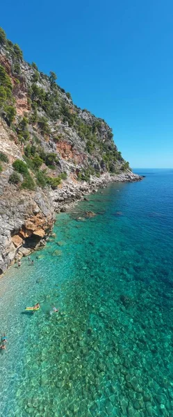 Drone View Remote Beautiful Beach Sea — Stock Fotó