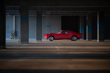 Wroclaw, Poland - May 11, 2022: Ford Mustang classic car is very desirable