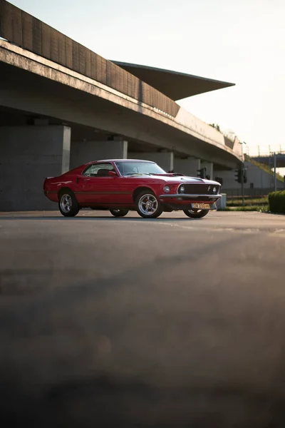 Wroclaw Poland May 2022 Ford Mustang 1969 Mach1 Best Fuel 图库照片