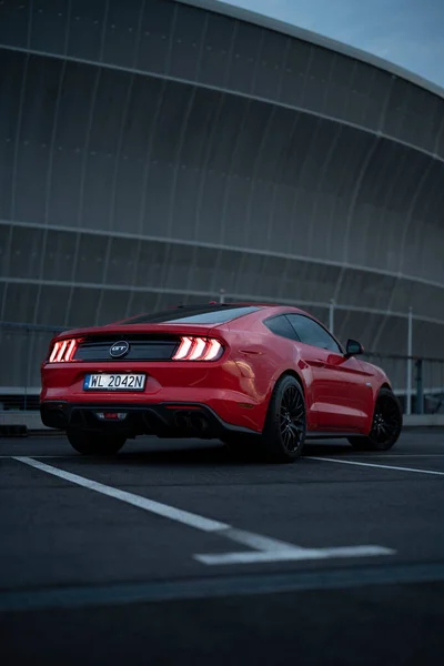 Wroclaw Poland August 2022 Amazing Sports Car Ford Mustang Outdoors —  Fotos de Stock