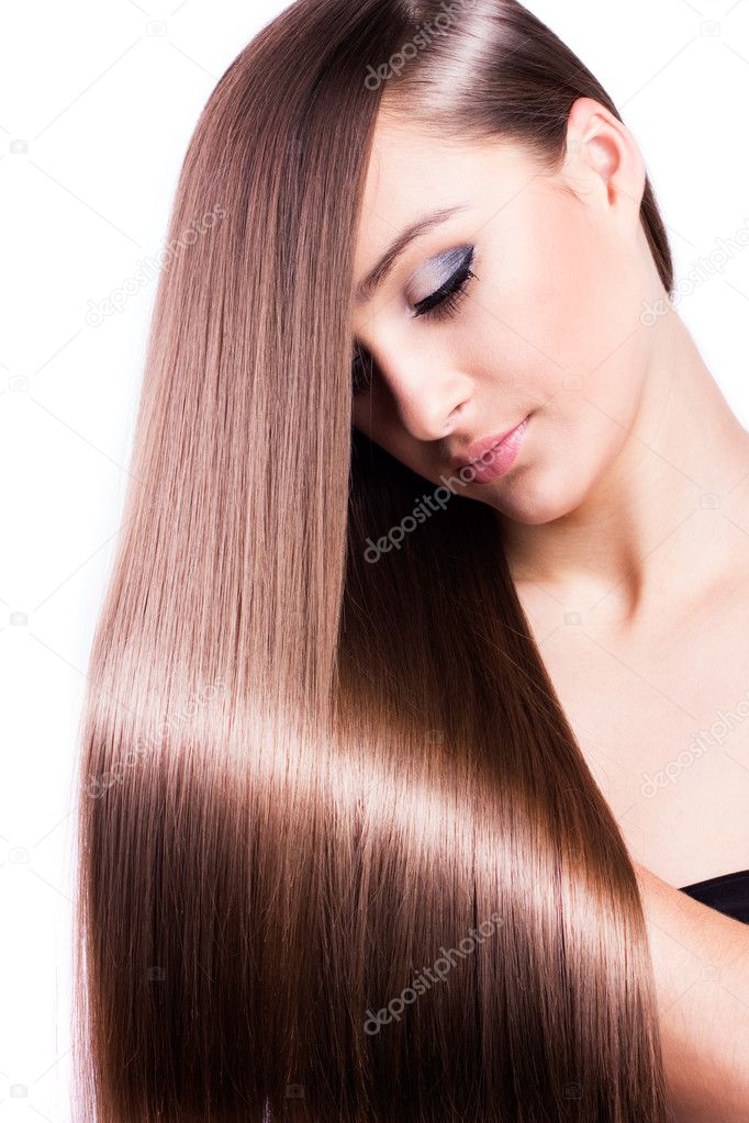 Woman with healthy long hair