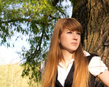 güzel bir kadın açık