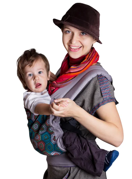 Jeune femme avec enfant — Photo