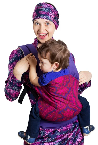 Gelukkige moeder met zoon — Stockfoto