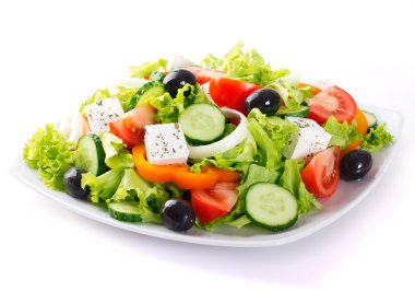 Fresh vegetable salad clipart