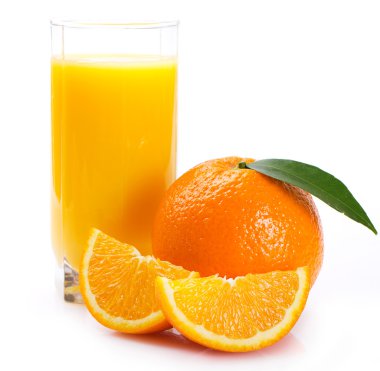 taze portakal suyu ile