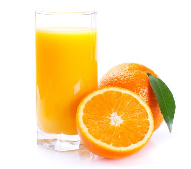 taze portakal suyu ile