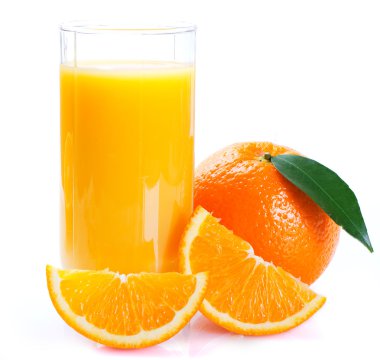 taze portakal suyu ile