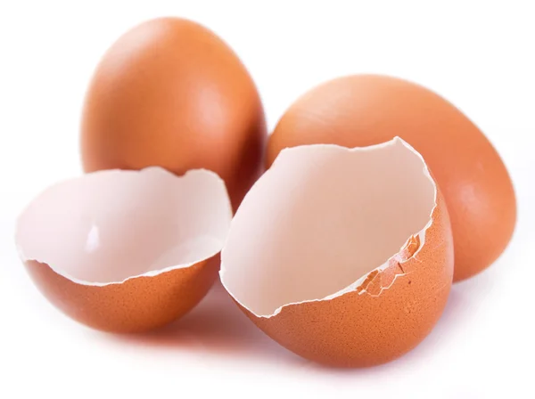 Eggs and eggshell — Stock Photo, Image