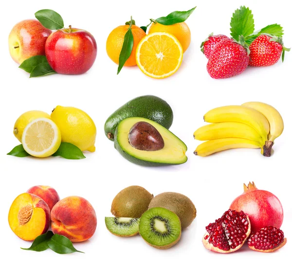 Collection of fresh fruits Stock Photo