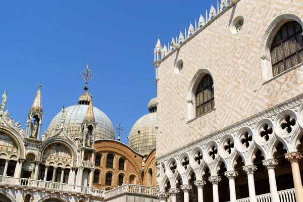 Palazza ducale ve basilica of saint mark, Venedik — Stok fotoğraf