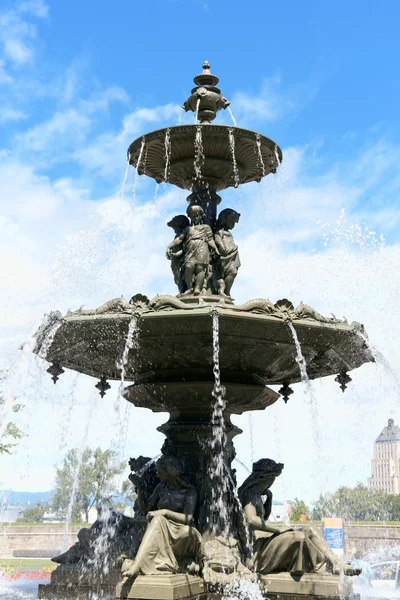 Fontaine de utazás, Quebec City, Kanada — Stock Fotó