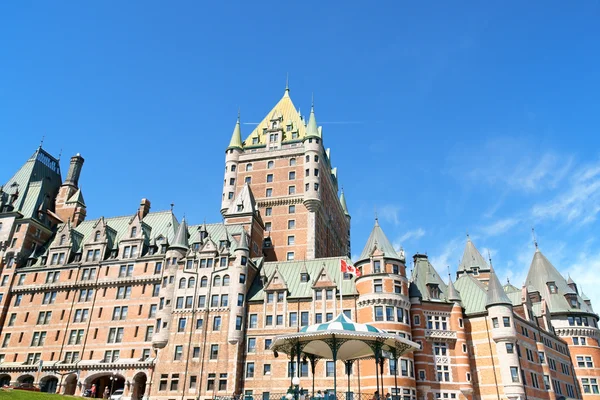 Chateau Frontenac hotel em Quebec City, Canadá — Fotografia de Stock