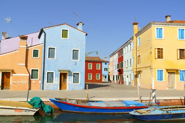 Pohled na ostrov burano, Benátky — Stock fotografie