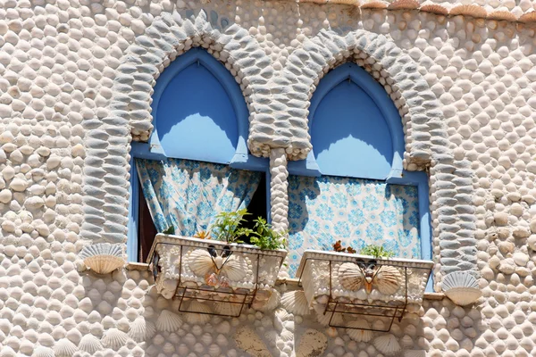 Peniscola, İspanya içinde kabuklar evi — Stok fotoğraf