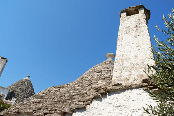 Trulli häuser in alberobello, italien — Stockfoto