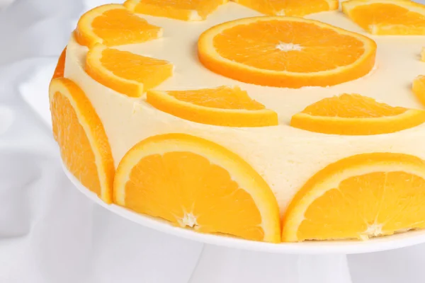 Pomarańczowy krem Bawarski (bavarese) — Zdjęcie stockowe