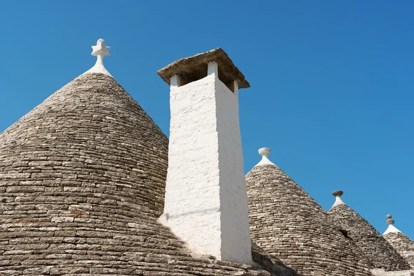 Trulli domy w Alberobello, Włochy — Zdjęcie stockowe