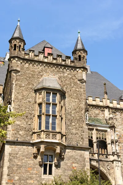 Detalhe da Câmara Municipal de Aachen, Alemanha — Fotografia de Stock