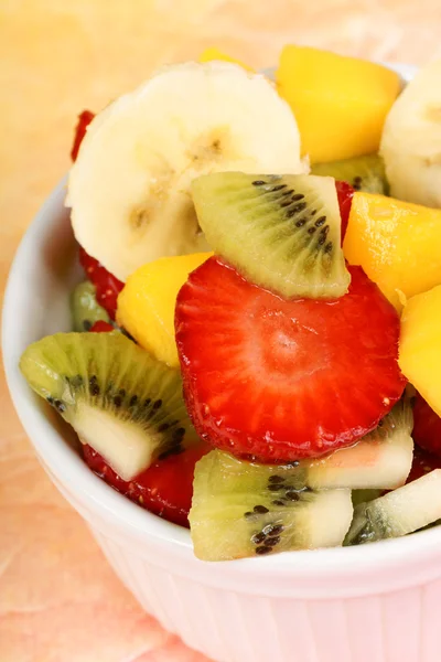 Insalata di frutta fresca primo piano — Foto Stock