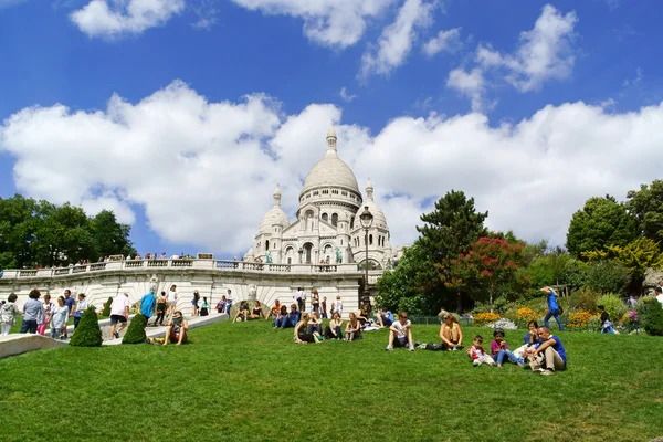 파리에서 신성한 심 혼 (대성당 뒤 사크 레 쾨 르)의 대성당 — 스톡 사진