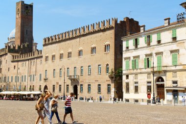 Piazza sordello in mantua, Italië