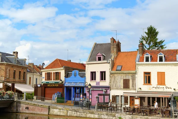 Quai belu, saint leu kwartaal in amiens, Frankrijk — 스톡 사진