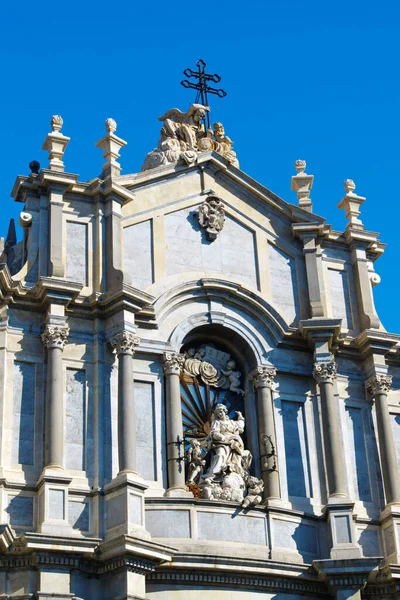Katedra Katanii Włosku Duomo Catania Poświęcona Jest Agacie 1078 Kilkakrotnie Obrazy Stockowe bez tantiem