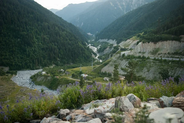 Kaukasiska bergen — Stockfoto