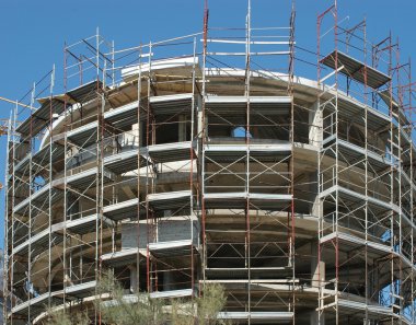 Bina yapım aşamasında